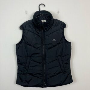 Adidas Black Puffer Vest Sz S